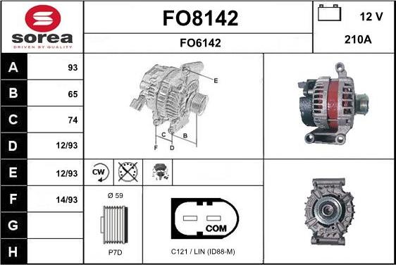 SNRA FO8142 - Alternator furqanavto.az