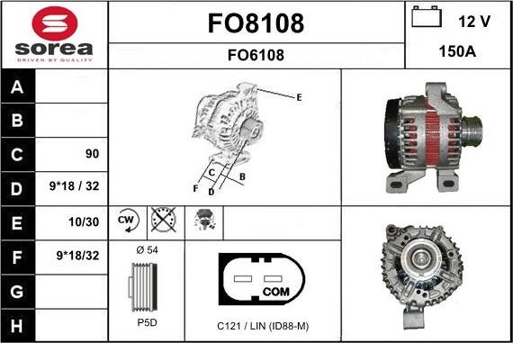 SNRA FO8108 - Alternator furqanavto.az