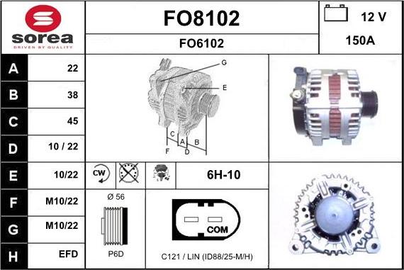 SNRA FO8102 - Alternator furqanavto.az