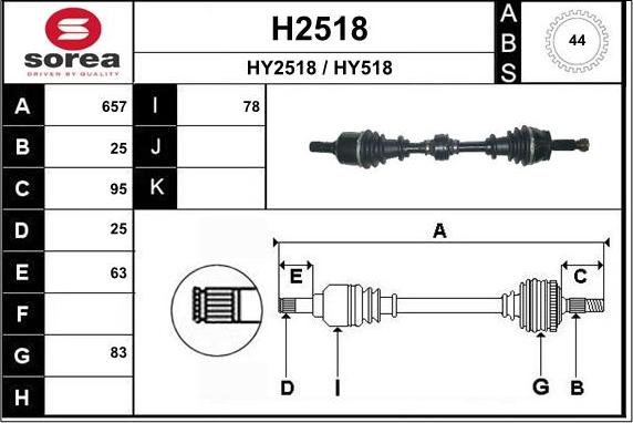 SNRA H2518 - Sürücü mili furqanavto.az