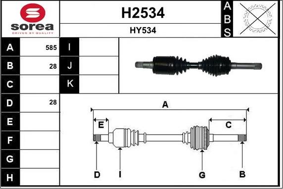 SNRA H2534 - Sürücü mili furqanavto.az