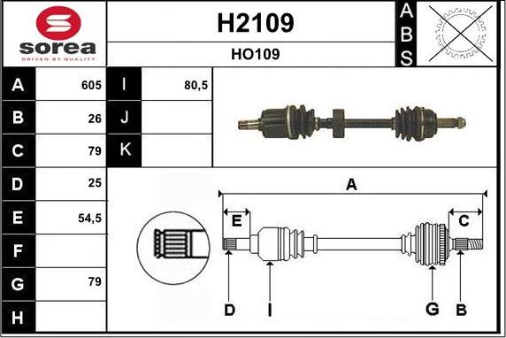 SNRA H2109 - Sürücü mili furqanavto.az