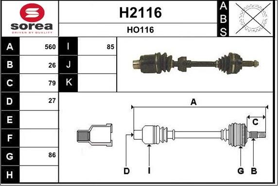 SNRA H2116 - Sürücü mili furqanavto.az