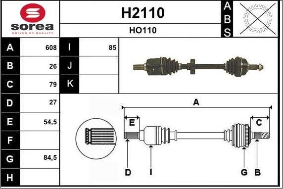 SNRA H2110 - Sürücü mili furqanavto.az