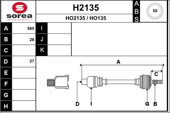 SNRA H2135 - Sürücü mili furqanavto.az