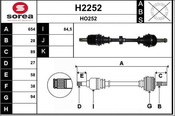 SNRA H2252 - Sürücü mili furqanavto.az