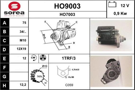 SNRA HO9003 - Başlanğıc furqanavto.az