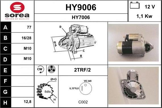 SNRA HY9006 - Başlanğıc furqanavto.az