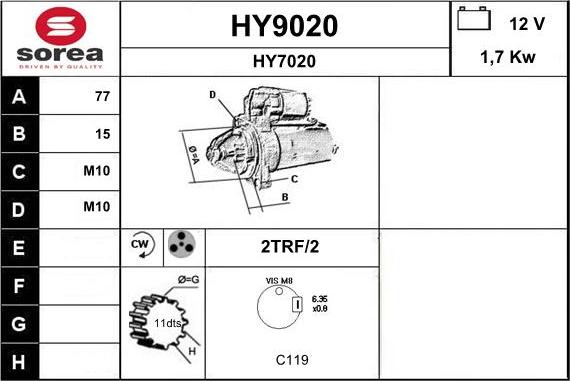 SNRA HY9020 - Başlanğıc furqanavto.az