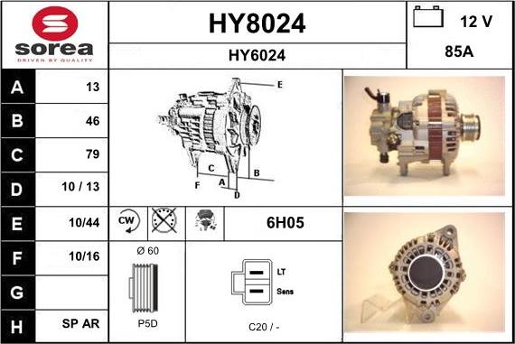 SNRA HY8024 - Alternator furqanavto.az