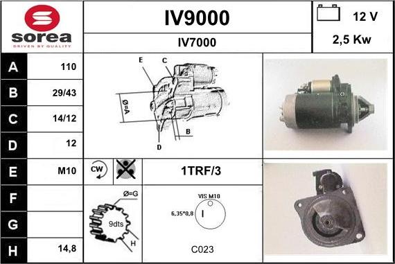 SNRA IV9000 - Başlanğıc furqanavto.az