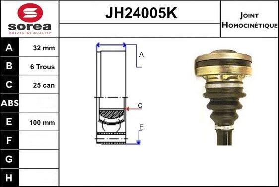 SNRA JH24005K - Birləşmə dəsti, ötürücü val furqanavto.az