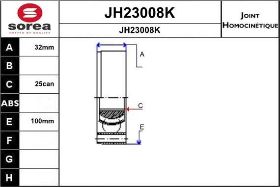 SNRA JH23008K - Birləşmə dəsti, ötürücü val furqanavto.az