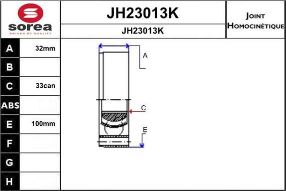 SNRA JH23013K - Birləşmə dəsti, ötürücü val furqanavto.az