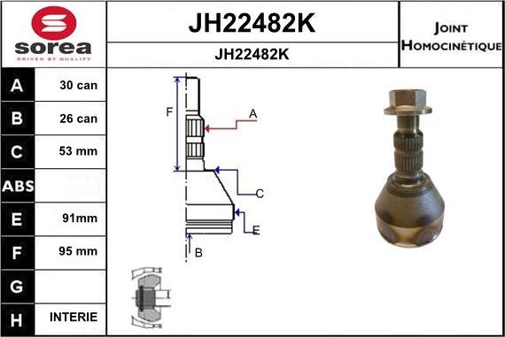 SNRA JH22482K - Birləşmə dəsti, ötürücü val furqanavto.az