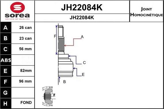 SNRA JH22084K - Birləşmə dəsti, ötürücü val furqanavto.az