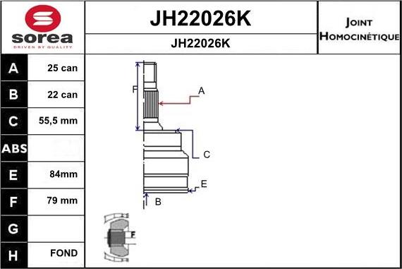 SNRA JH22026K - Birləşmə dəsti, ötürücü val furqanavto.az