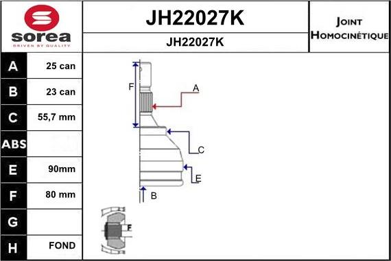 SNRA JH22027K - Birləşmə dəsti, ötürücü val furqanavto.az
