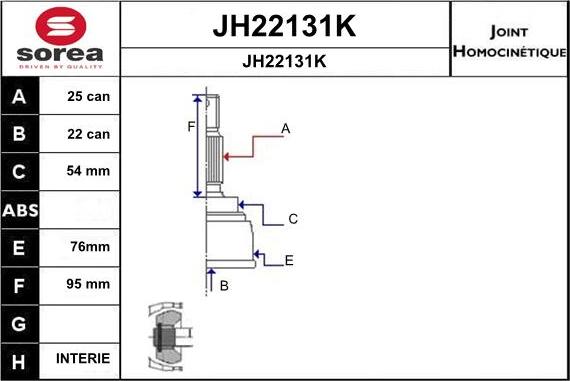 SNRA JH22131K - Birləşmə dəsti, ötürücü val furqanavto.az