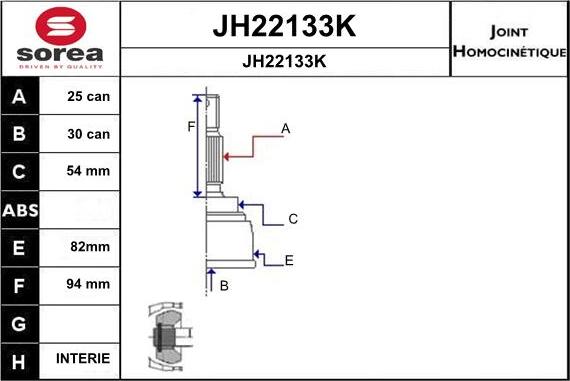 SNRA JH22133K - Birləşmə dəsti, ötürücü val furqanavto.az