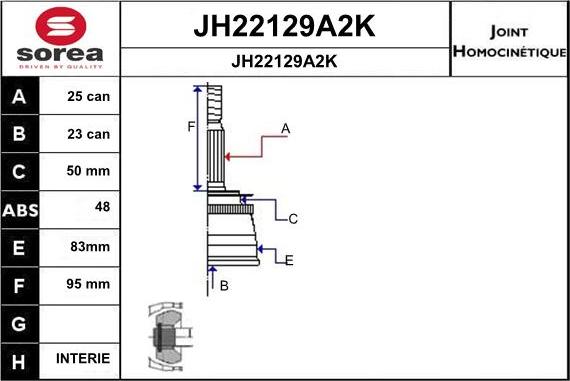 SNRA JH22129A2K - Birləşmə dəsti, ötürücü val furqanavto.az