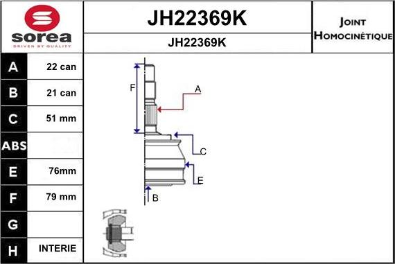 SNRA JH22369K - Birləşmə dəsti, ötürücü val furqanavto.az