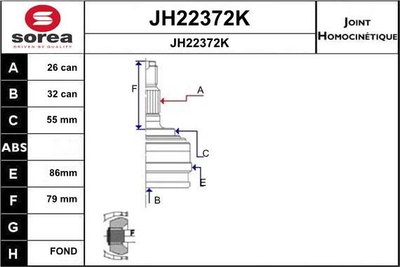 SNRA JH22372K - Birləşmə dəsti, ötürücü val furqanavto.az