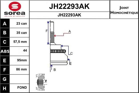 SNRA JH22293AK - Birləşmə dəsti, ötürücü val furqanavto.az