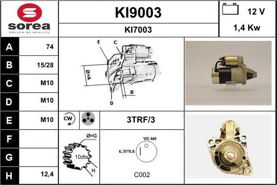 SNRA KI9003 - Başlanğıc furqanavto.az
