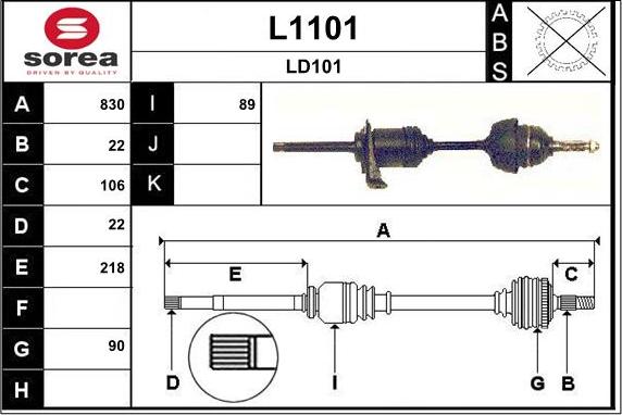 SNRA L1101 - Sürücü mili furqanavto.az