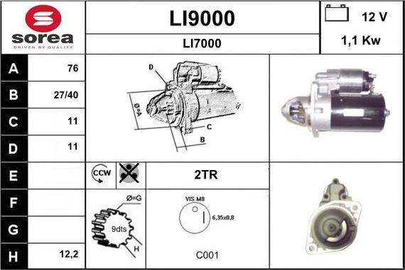 SNRA LI9000 - Başlanğıc furqanavto.az