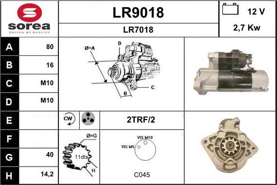 SNRA LR9018 - Başlanğıc furqanavto.az