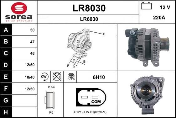 SNRA LR8030 - Alternator furqanavto.az