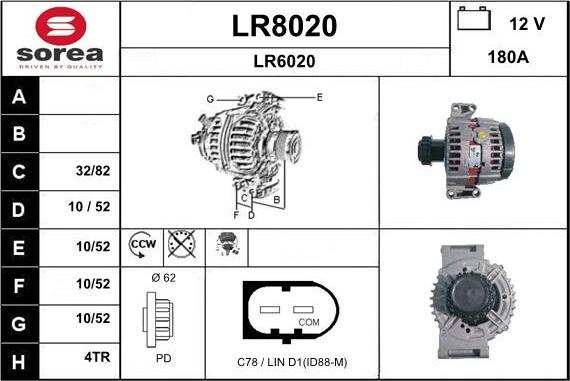 SNRA LR8020 - Alternator furqanavto.az