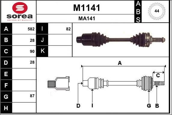 SNRA M1141 - Sürücü mili furqanavto.az