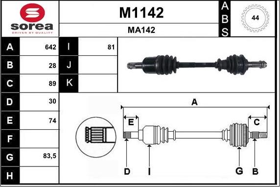 SNRA M1142 - Sürücü mili furqanavto.az