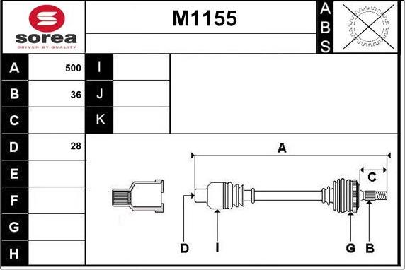 SNRA M1155 - Sürücü mili furqanavto.az