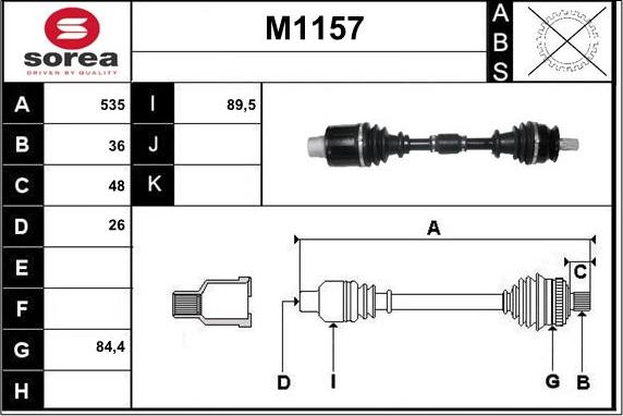 SNRA M1157 - Sürücü mili furqanavto.az