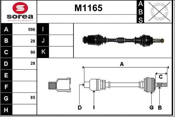 SNRA M1165 - Sürücü mili furqanavto.az