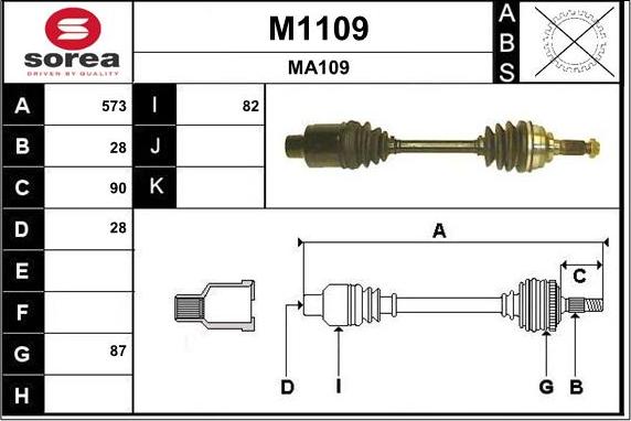 SNRA M1109 - Sürücü mili furqanavto.az