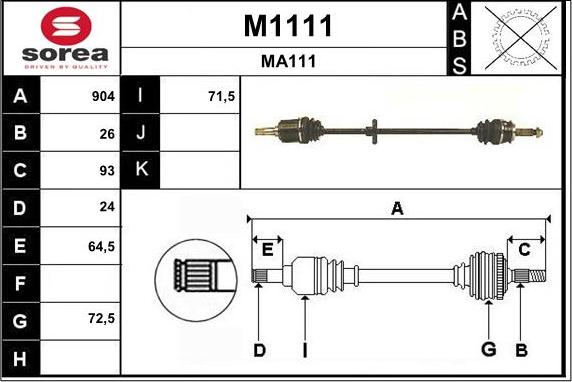 SNRA M1111 - Sürücü mili furqanavto.az