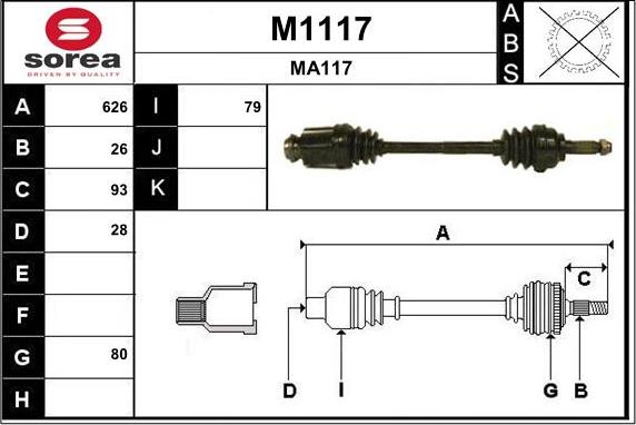 SNRA M1117 - Sürücü mili furqanavto.az