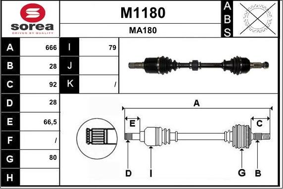 SNRA M1180 - Sürücü mili furqanavto.az