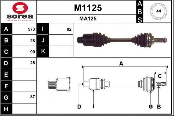 SNRA M1125 - Sürücü mili furqanavto.az