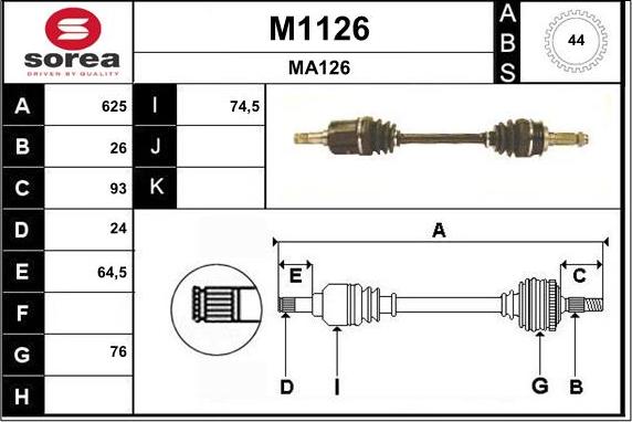 SNRA M1126 - Sürücü mili furqanavto.az