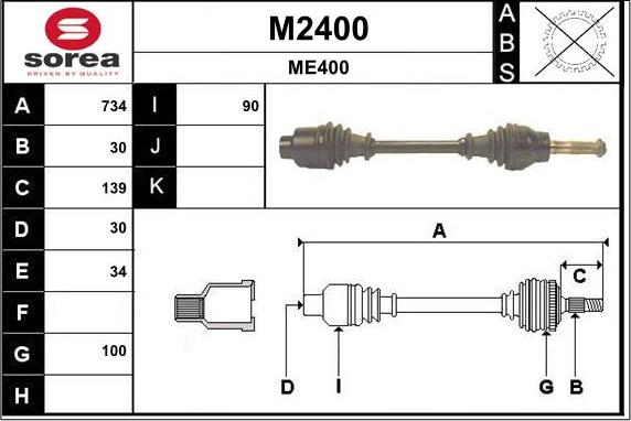 SNRA M2400 - Sürücü mili furqanavto.az