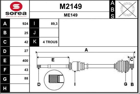 SNRA M2149 - Sürücü mili furqanavto.az