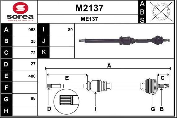 SNRA M2137 - Sürücü mili furqanavto.az