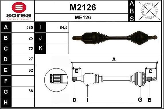 SNRA M2126 - Sürücü mili furqanavto.az