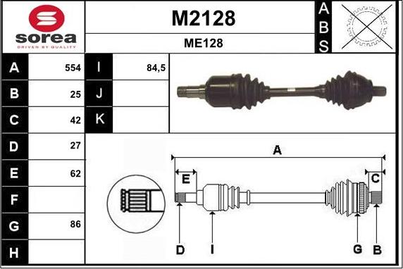 SNRA M2128 - Sürücü mili furqanavto.az